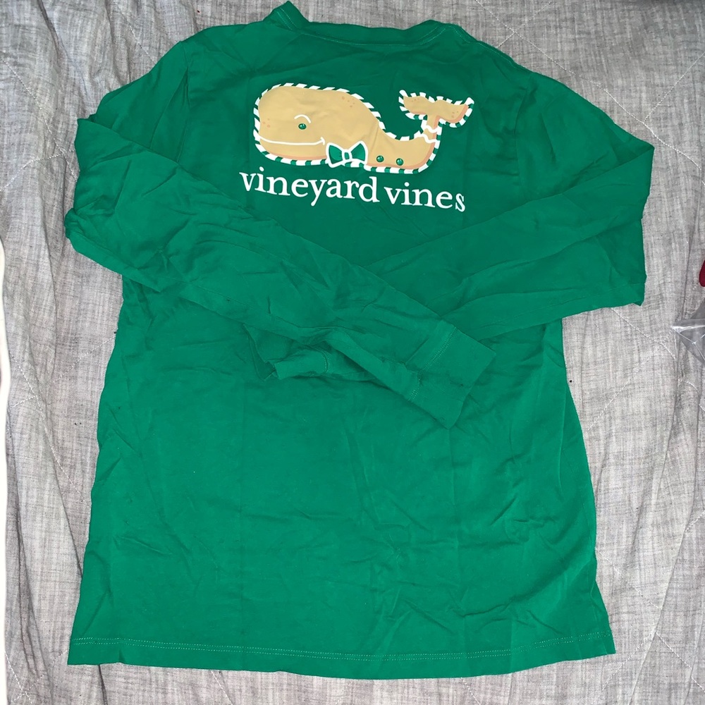 Boy’s Vineyard Vines Gingerbread Whale L/S tee